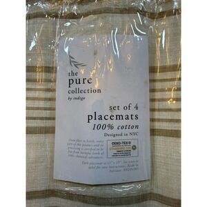The Pure Collection By Indigo Set Of 4 Placemats